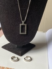 Set Kette Joop Silber 925 Kette Mit Anhänger Und Ohrringe