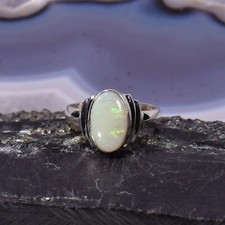 Edelopal Ring, 925er Silber