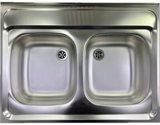 BLANCO Auflage-Spüle Doppelbecken Z 80x60 cm Edelstahl Küchenspüle Spülbecken 2