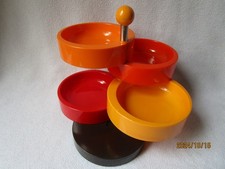 Emsa Etagere Kunststoff bunt schwenkbar 70er Jahre W. Germany sehr gut erhalten