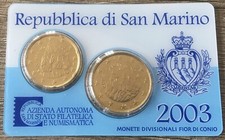 ??☘️? Euro Kursmünzenset San Marino ? 2003 ? 20 & 50 Euro - Cent ?☘️??