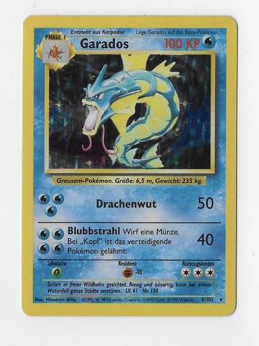 Pokémon garados base set - pokémon,