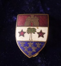 US Crest Abzeichen 110th Infantry Regiment Pin Army emailliert WWII Auszeichnung