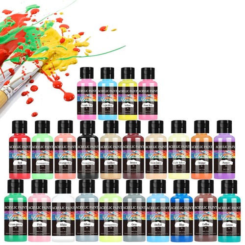 24x acrylfarbe für leder - für,