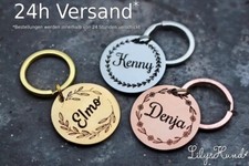 Namensschild für Hunde/ Personalisierte Hundemarke mit Gravur aus Edelstahl