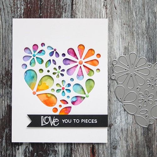 Blume liebe herz stencil - herz,