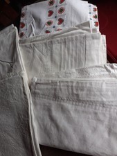 5 alte Tischdecken Damast