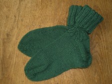 NEU * Handmade * Woll Socken Strümpfe handgestrickt tannen grün Gr. 37/38