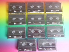 11 x TDK  SA  Kassetten  ( 9 x