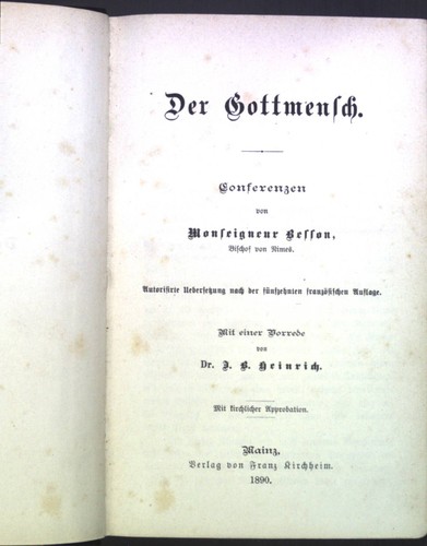 Der gottmensch besson - gottmensch,