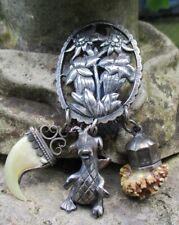 Rar Charivari Rockstecker Gebr. Scholz München 800-925 Silber Wolpertinger