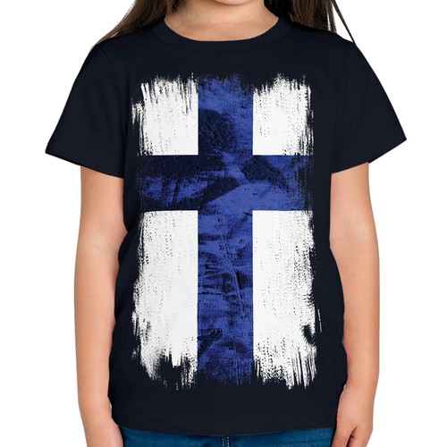 Finnland grunge flagge kinder - flagge,