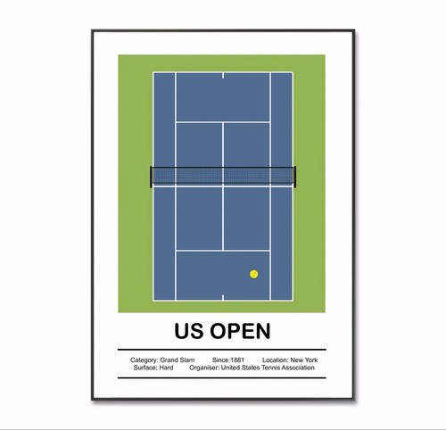 Open tennis poster us - open, poster,