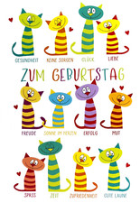 A4 Geburtstagskarte Motiv