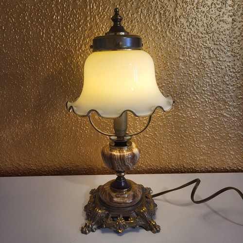 Vintage tischlampe onyx - vintage,
