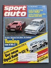 Sport Auto 5/1983 Lamborghini Countach Koenig Specials, VW Golf Tuning Kamei X1 