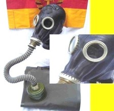 Gasmaske Gummischlauch Filter Gay Black Style Prepper  ABC Schutzkleidung Gr.2 !