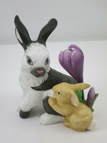 Hasenpaar mit krokussen - mit,