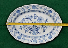 Altes Meissen Ovale Servierplatte Zwiebelmuster