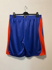 Adidas Herren Basketball Trainingsshorts Mesh Kurze Sommer SportHose Blau Orange