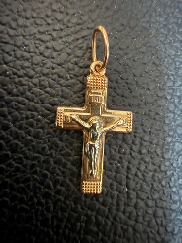 Gold kreuz 585 - gold, 585/rot
