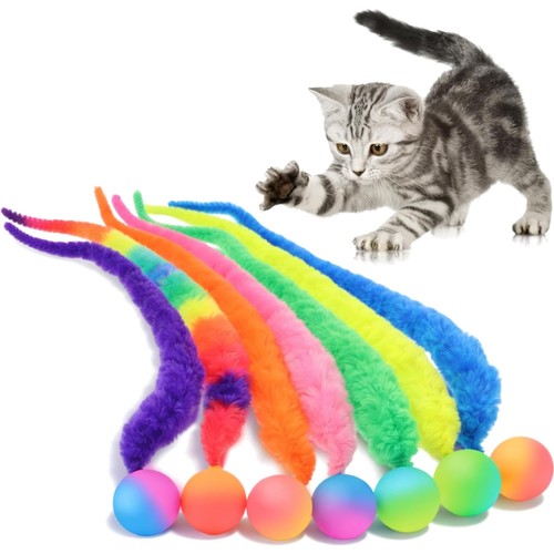 Katzenspielzeug wurm set - katzenspielzeug,
