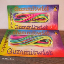 Gummitwist, 300 oder 500 cm, verschiedene Farben, Gummi hüpfen, Schlüpfergummi