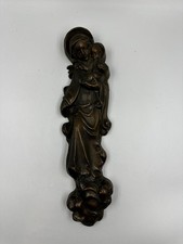 Madonna mit Kind , Bronze /Guss gestempelt ca 2,6 KG schwer (Wandaufhängung)