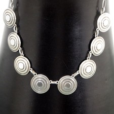 Art Deco Silber Kette  ° SILVER NECKLACE ° 835 /1000 Silber Collier Halskette