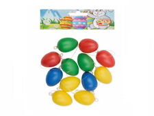 12 Kunststoffeier 4 cm farbig