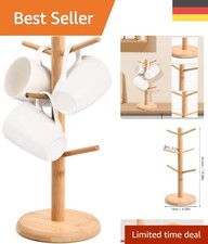 Natürlicher Becherständer aus Gummiholz – Für eine ordentliche Küchentheke