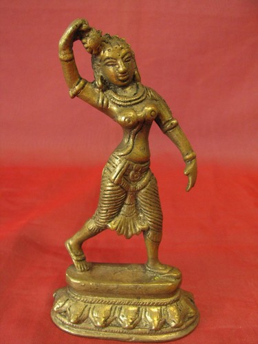 Antike messing figur - messing,