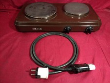 AKA DK8a DDR Veb Doppelkocher Kochplatte 6-Stufen 2200W mit original Netzkabel