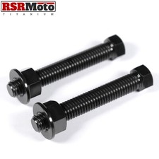 Suzuki GSXR600 GSXR750 GSX-S1000 Titan Kettenspanner Verstellung Bolzen Schwarz