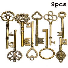 Groß Antik Vtg Alt Messing