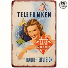 Blechschild Telefunken Radio