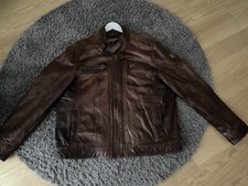Milestone Lederjacke Herren Braun Vintage Größe L 52 (XL 54) NP 329€ RAR wNeu