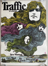 Poster Plakat - Traffic - Etw. Günter Kieser - Musik Rock Deutschland Grafik 70s