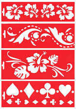 1 Schablone mixed Motive für Wand Fenster Textil Easy Stencil HEIKE SCHÄFER