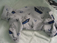 Hunde Pulli Pullover Jogger Gr. S Maritim Anker Anzu mit Armen + Beinen