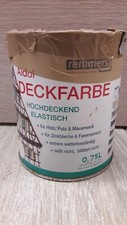 24€/L Remmers Aidol Deckfarbe 0,75L Holz Putz Mauer Zink Faserzement Zaun (A762)