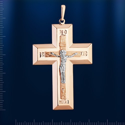 Kreuz anhänger russische rose - anhänger,