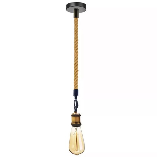 Vintage hängelampe jute - hängelampe, jute-tau