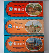 Konvolut AUHAGEN/MAMOS Bausätze Stellwerk, Rathaus, Wasserturm, TT 1:120