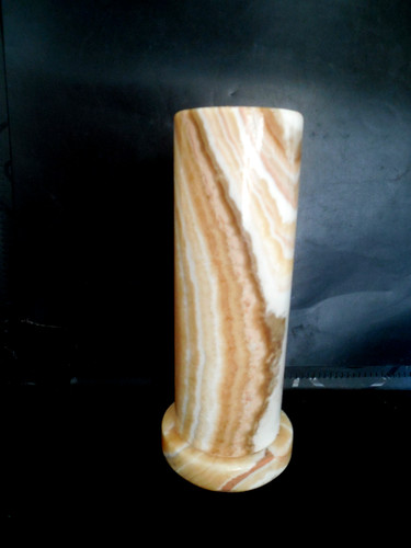 Vintage vase orange weiß onyx - orange,