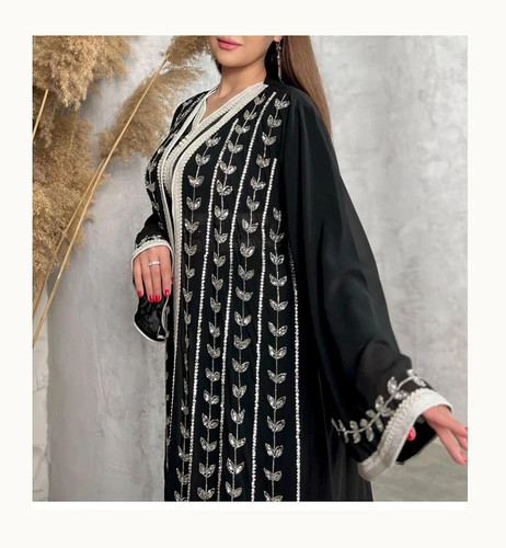 Kaftan georgette islamische - georgette,