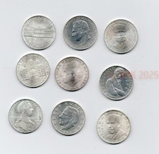 Österreich, 9 x 25 Schilling, Sammlung 1, Silber