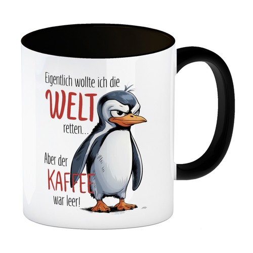 Cartoon pinguin welt retten - cartoon-pinguin,