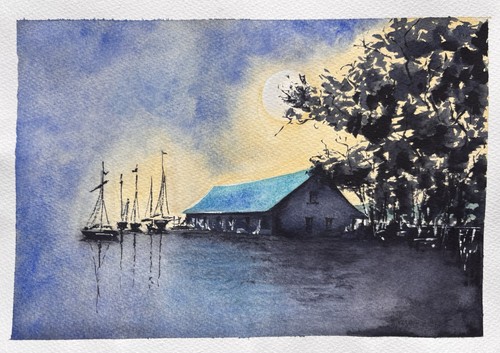 Original aquarell von - aquarell, andrea