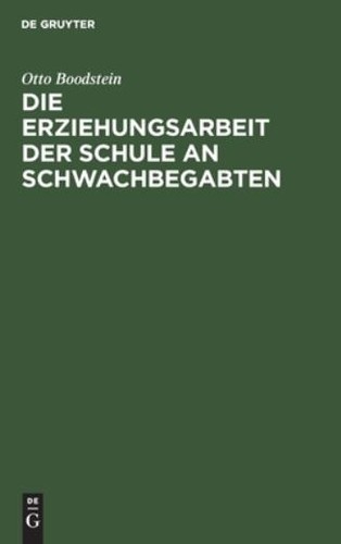 Die erziehungsarbeit der - die,